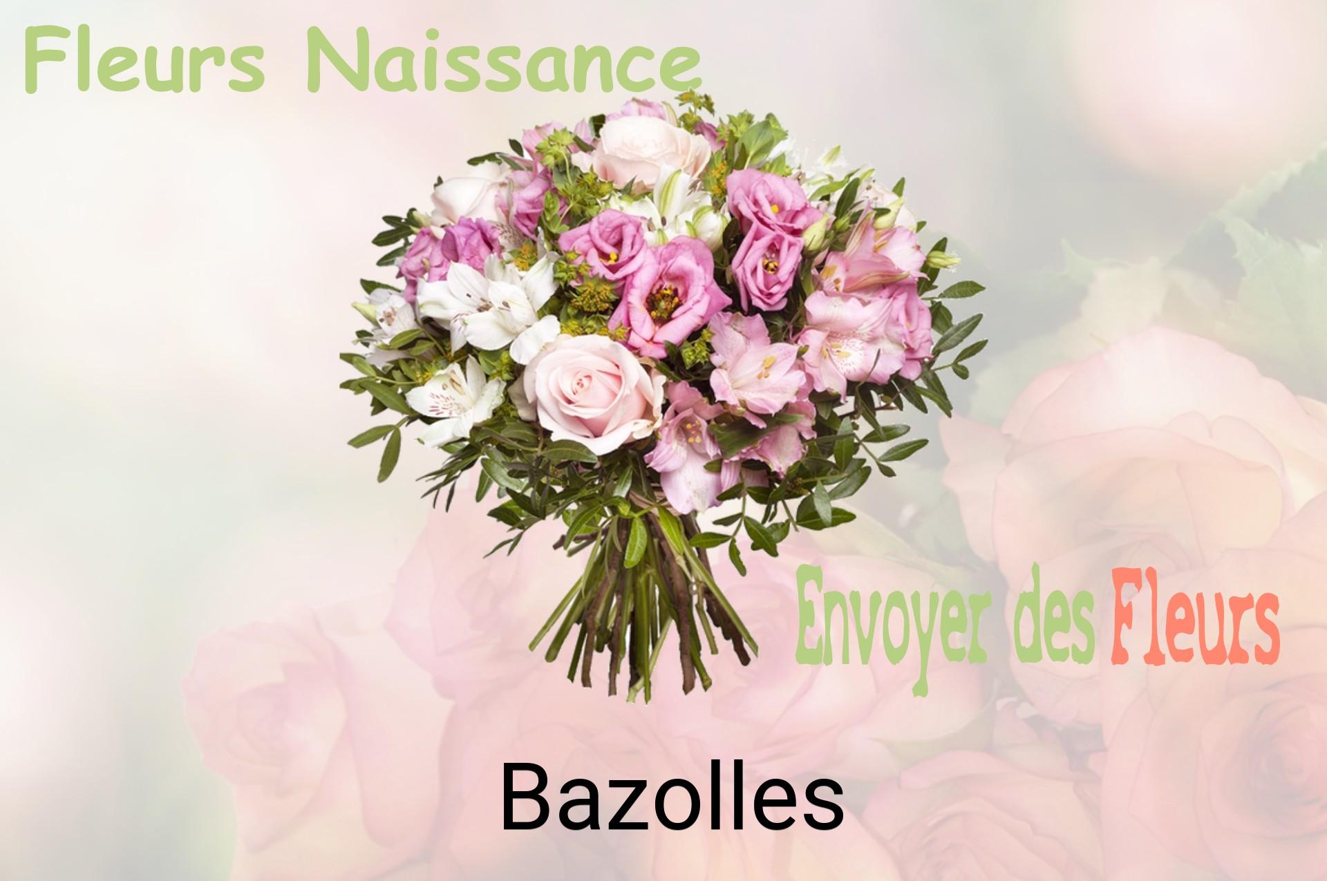 Bouquet de fleurs de naissance livré à Bazolles